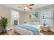 Comfortable bedroom with beach decor, adjacent bath access, and bright natural light at 2715 14Th N Ave, St Petersburg, FL 33713