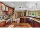 Beautiful kitchen with an open layout, stainless steel appliances, and custom cabinetry at 39 Sunset Dr, Brooksville, FL 34601