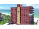 Condo building's beachfront location at 15316 Gulf Blvd # 301, Madeira Beach, FL 33708