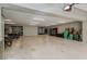 Garage interior with storage boxes, bicycles, and laundry appliances at 6628 1St N St, St Petersburg, FL 33702