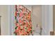 Bathroom with peach-colored shower curtain at 11928 Frost Aster Dr, Riverview, FL 33579