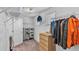 Large walk-in closet with double hanging rods and drawers at 11928 Frost Aster Dr, Riverview, FL 33579