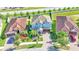 Two-story house in a neighborhood, gray exterior, and tile roof at 11928 Frost Aster Dr, Riverview, FL 33579