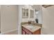 Modern bathroom with granite countertop and double vanity at 11928 Frost Aster Dr, Riverview, FL 33579