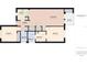 Floor plan showing a 2 bed, 1 bath condo with balcony at 2625 State Road 590 # 124, Clearwater, FL 33759