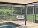 Screened patio with hot tub and seating area at 902 Homewood Dr, Brandon, FL 33511