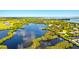 Expansive aerial showcasing waterfront community at 13065 Via Aurelia, Placida, FL 33946