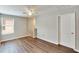 Spacious bedroom with ceiling fan and window at 12730 Lemon Pepper Dr, Riverview, FL 33578