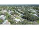 High-angle view of a house nestled in a quiet residential area at 1479 S Evergreen Ave, Clearwater, FL 33756