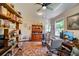 Bright office features built-in shelving, wood flooring, and a workspace at 1479 S Evergreen Ave, Clearwater, FL 33756
