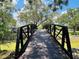 Charming community bridge surrounded by lush greenery, adding to the neighborhood's scenic appeal at 7108 Waterside Dr # 103, Tampa, FL 33617