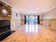 Spacious basement with large windows and a fireplace at 4911 W Juno St, Tampa, FL 33629