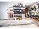 Organized garage with ample shelving and storage at 4911 W Juno St, Tampa, FL 33629