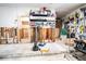 Unfinished garage interior with plumbing and electrical work in progress at 4911 W Juno St, Tampa, FL 33629