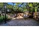 Brick paved patio with seating area and brick fireplace at 4911 W Juno St, Tampa, FL 33629