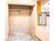 Empty storage room with shelves at 4911 W Juno St, Tampa, FL 33629
