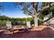 Relaxing patio with seating area overlooking a tranquil lake at 6626 1St N St, St Petersburg, FL 33702