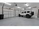 Spacious three car garage has ample room for parking and storage at 764 S Mccall Rd, Englewood, FL 34223