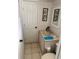 Bathroom with shiplap and updated vanity at 341 Outrigger Pl, North Port, FL 34287