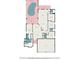 Detailed floor plan showcasing the layout of the house, including the pool, bedrooms, and living areas at 11924 Northumberland Dr, Tampa, FL 33626