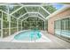 Screened-in pool offers privacy and a great outdoor space for relaxation and entertainment at 11924 Northumberland Dr, Tampa, FL 33626