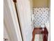 Hall bathroom shows shower with Mickey Mouse curtain and granite topped vanity at 4506 Gentrice Dr, Valrico, FL 33596