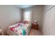 Cozy bedroom with carpet, a window that lets in natural light, and a Minnie Mouse theme at 4506 Gentrice Dr, Valrico, FL 33596