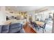 Open-concept living and dining areas feature a modern kitchen and seamless access to outdoor patio at 4506 Gentrice Dr, Valrico, FL 33596
