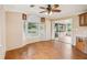 Open floorplan with light colored walls and floor to ceiling windows for natural light at 6621 La Mesa Rd, Land O Lakes, FL 34637