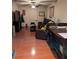 Spacious living room with dark wood floors, ceiling fan, and comfortable furniture at 836 41St N Ave, St Petersburg, FL 33703