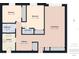 Floor plan showing 2 bedrooms, living room, bathroom, half bath, kitchen and hallway at 2700 Bayshore Blvd # 3210, Dunedin, FL 34698