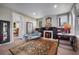 Comfortable living room featuring a fireplace and classic decor at 1007 N Wheeler St, Plant City, FL 33563