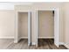 Interior view of two closets with ample storage space for clothing and personal belongings at 3620 E Tampa Cir, Tampa, FL 33629