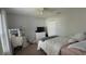 Bedroom with a vanity, ceiling fan, carpet, and furniture at 13443 Graham Yarden Dr, Riverview, FL 33579