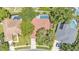 Aerial view of home features a private backyard oasis and a serene residential setting at 2332 Timbergrove Dr, Valrico, FL 33596