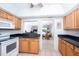 Kitchen view includes a pass-through to the dining and living area, enhancing openness and connectivity at 23465 Harborview Rd # 223, Punta Gorda, FL 33980