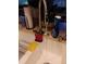 Bright kitchen sink with a faucet and sponge for a functional and modern home at 1608 Bob O Link Dr, Venice, FL 34293