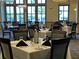 Elegant clubhouse restaurant with upscale tables and large windows at 7121 River Hammock Dr # 107, Bradenton, FL 34212