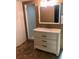 Clean bathroom with a vanity, mirror and shower at 1480 17Th St, Sarasota, FL 34234