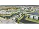 Aerial view of community entrance and surrounding area at 4605 Sweet Retreat Run, Bradenton, FL 34211