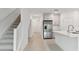 Modern kitchen features stainless steel appliances and an island at 5439 Tripoli Dr, Palmetto, FL 34221