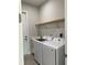 Laundry room with washer, dryer, and utility sink at 23466 Garrett Ave, Port Charlotte, FL 33954