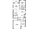 Two-bedroom, two-bath floor plan with an attached garage at 16845 Fiesta Dr, Port Charlotte, FL 33953