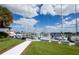 Boats docked at the marina, grassy area, walkway at 859 S Green Cir, Venice, FL 34285