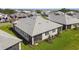 Aerial view of a newly built single Gathering house with screened in porch and beautiful backyard at 18063 Cherished Loop, Bradenton, FL 34211