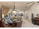 Dining area with modern appliances, plenty of counter space, and natural light shining through the sliding doors at 1336 Roosevelt Dr, Venice, FL 34293