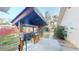 Backyard featuring a built-in outdoor grill and space for outdoor cooking and entertaining at 671 Roanoke Rd, Venice, FL 34293