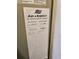 HVAC maintenance document showing service details and installation date at 8744 54Th W Ave # 8744, Bradenton, FL 34210