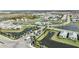 Aerial view showcases a Primary-planned community with houses, ponds, lush landscaping, and a variety of amenities at 17212 Savory Mist Cir, Lakewood Ranch, FL 34211