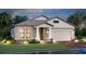 Charming single-Gathering home with a two-car garage, manicured lawn, and inviting entrance at 17224 Savory Mist Cir, Bradenton, FL 34211